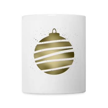 Goldene Spiralkugel - Tasse - Weiß - Vorne