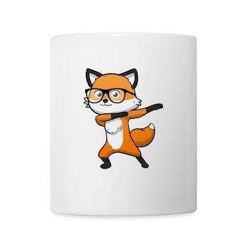 Fuchs Dab Dabbing Füchsin - Tasse - Weiß - Vorne