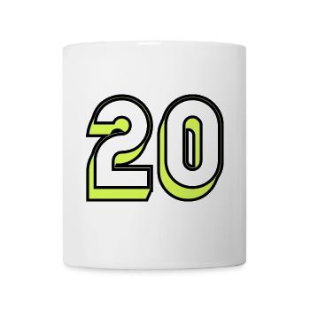20,20 JAHRE,20-JÄHRIGES JUBILÄUM,20-JÄHRIGES JUBILÄUM - Tasse - Weiß - Vorne