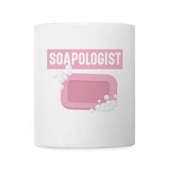 Soapologist Handmade Soap Einseifen Seifenherstell - Tasse - Weiß - Vorne