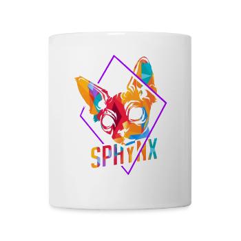 Faltenreiche Sphynx Rassekatze - Tasse - Weiß - Vorne