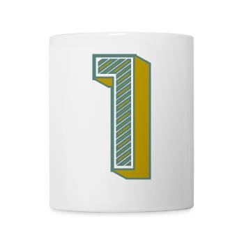 1. 1 JAHR. 1. JAHRESTAG. 1 JAHR GEBURTSTAG - Tasse - Weiß - Vorne