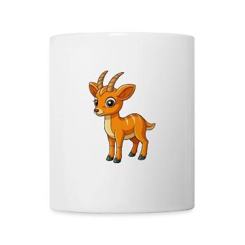 Antelope Cute Mascot Cartoon Character Kawaii - Mug - white - Front