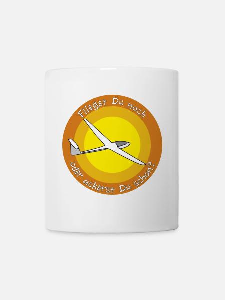 fliegst Du noch - Tasse - Weiß