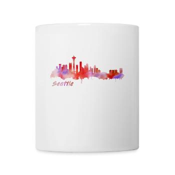 Seattle - Tasse - Weiß - Vorne