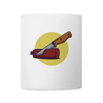 Knackige Bratwurst Grillmeister - Tasse - Weiß - Vorne