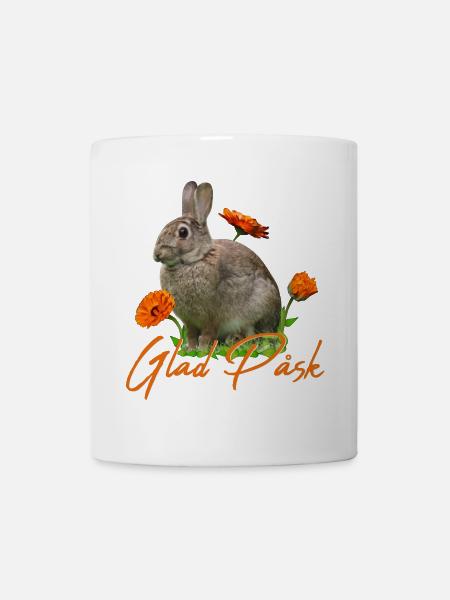 glad pask Frohe Ostern - Tasse - Weiß