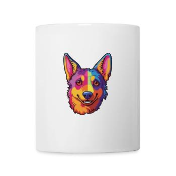 Lancashire Heeler Hunderasse Cartoon Kawaii Illustration - Tasse - Weiß - Vorne