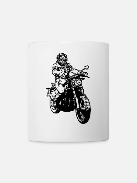 biker - Tasse - Weiß