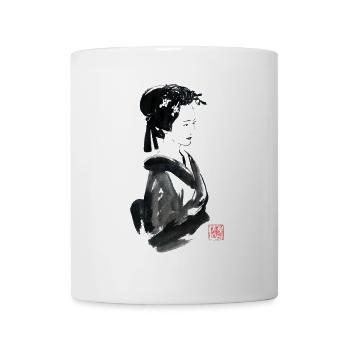 Bijin: eine schöne Japanerin - Tasse - Weiß - Vorne