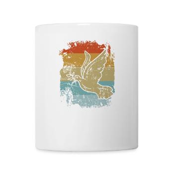 Taube Retro Taubenzüchter - Tasse - Weiß - Vorne