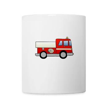 Feuerwehrauto - Tasse - Weiß - Vorne