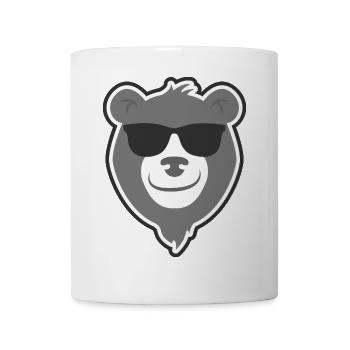 Hubärt der Bär - Cooler Bär mit Sonnenbrille - Tasse - Weiß - Vorne
