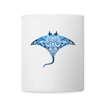 Flinker Stachelrochen Schnorchler - Tasse - Weiß - Vorne