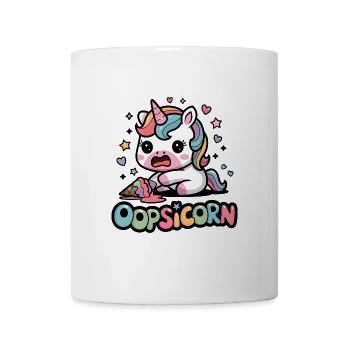 Oopsicorn - Mug blanc - blanc - Devant