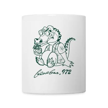 Georges Basic dunkelgrün - Tasse - Weiß - Vorne