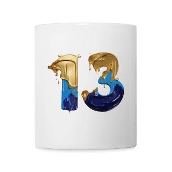 NR. 13 NUMMER 13 COOL 13. GEBURTSTAG - Tasse - Weiß - Vorne
