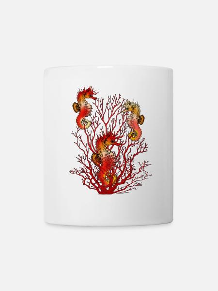 Seepferdchen - Tasse - Weiß