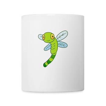Libelle - Tasse - Weiß - Vorne