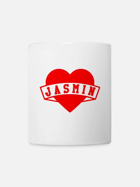 Jasmin Herzen - Tasse - Weiß