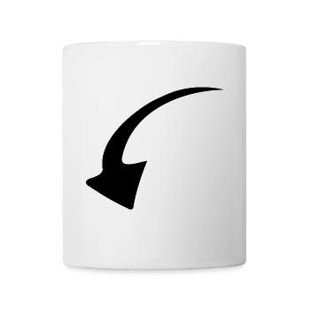 Pfeil - Pfeil - Tasse - Weiß - Vorne