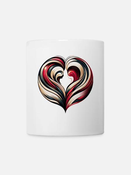 Abstract Design Valentine's Day - Mug - white