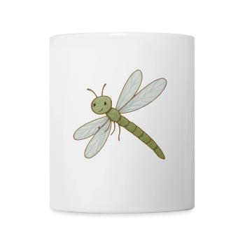 Libellenzauber – zart & schillernd - Tasse - Weiß - Vorne