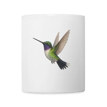 Smaragd-Kolibri mit violettem Glanz - Tasse - Weiß - Vorne
