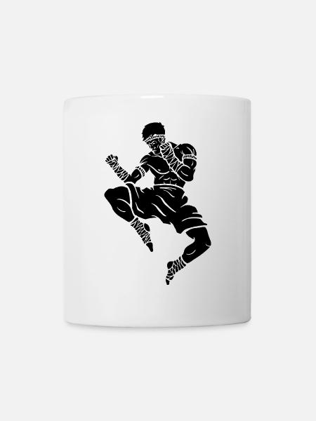 Flying Knee (a) - Tasse - Weiß