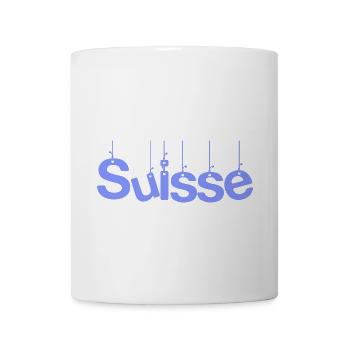 SCHWEIZ. HUMOR. LAND. FLAGGE. GENF. LAUSANNE - Tasse - Weiß - Vorne