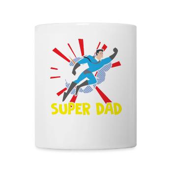 Happy Fathers Day Super Papa Vatertag Super Dad Pa - Tasse - Weiß - Vorne