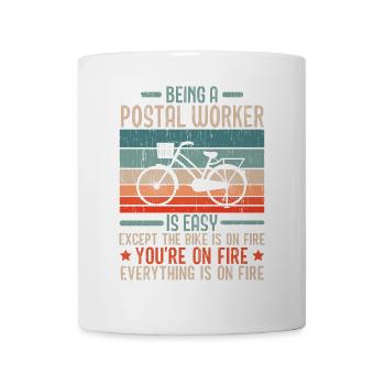 Ich bin Postangestellte Briefträgerin Postbote Ber - Tasse - Weiß - Vorne