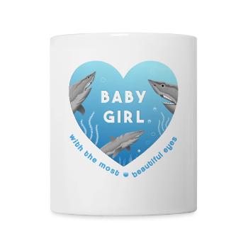 baby girl - Tasse - Weiß - Vorne