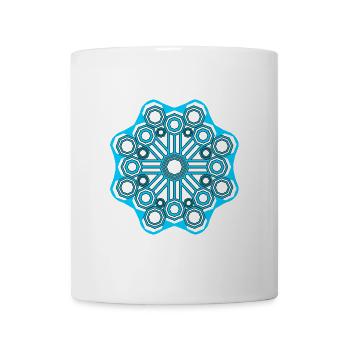 Sacred Geometry Psychedelic Goa - Tasse - Weiß - Vorne
