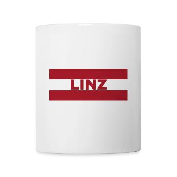 Linz City in Austrian Flag - Mug - white - Front
