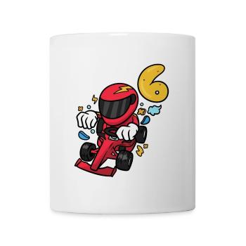 Flinker Kartpilot Geburtstagsparty - Tasse - Weiß - Vorne