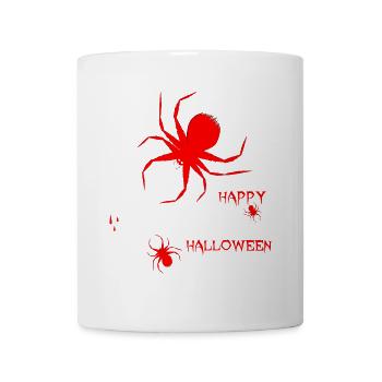 Halloween Spinne Gruselzeit - Tasse - Weiß - Vorne