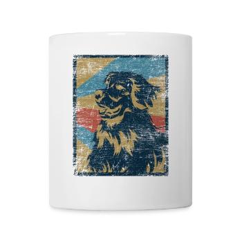 Aufmerksamer Hovawart Rettungshund - Tasse - Weiß - Vorne