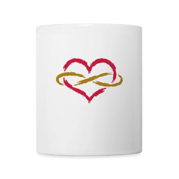 Herz Unendlich Endlos - Tasse - Weiß - Vorne