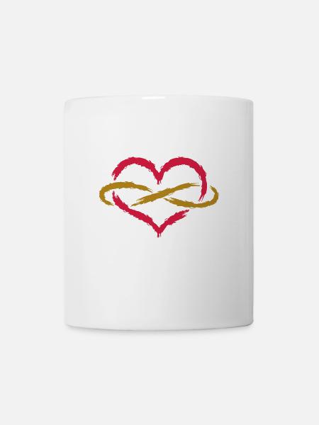 Herz Unendlich Endlos - Tasse - Weiß