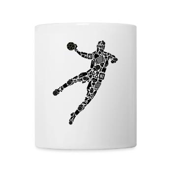 Handball Symbole Handballspieler Jungen Handballer - Tasse - Weiß - Vorne