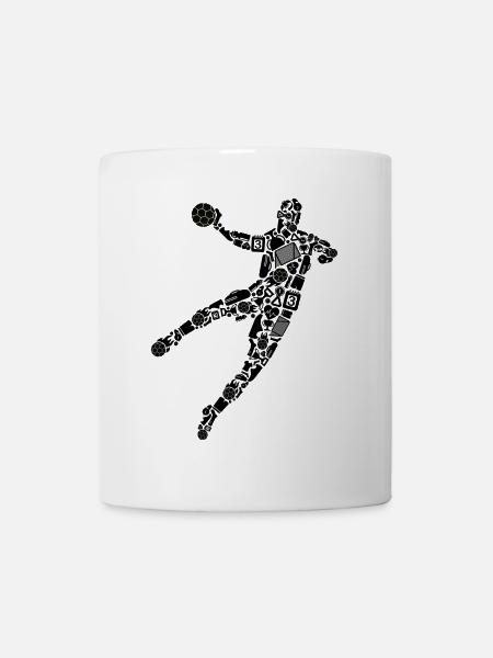 Handball Symbole Handballspieler Jungen Handballer - Tasse - Weiß