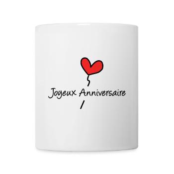 ALLES GUTE ZUM GEBURTSTAG. JAHRESTAG. ALLES GUTE ZUM GEBURTSTAG - Tasse - Weiß - Vorne