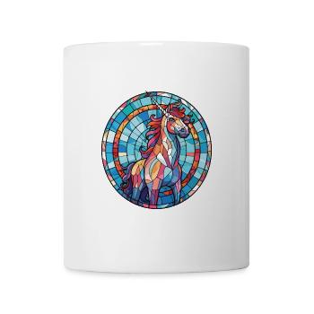 Einhorn-Bunte Aquarell-Tierillustration - Tasse - Weiß - Vorne