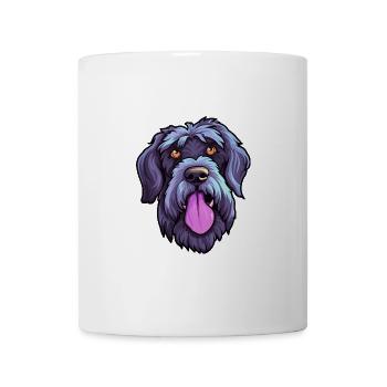 Riesenschnauzer Hunderasse Cartoon Kawaii Illustrat - Tasse - Weiß - Vorne