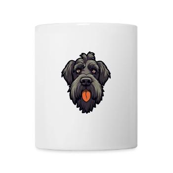 Riesenschnauzer Hunderasse Cartoon Kawaii Illustrat - Tasse - Weiß - Vorne