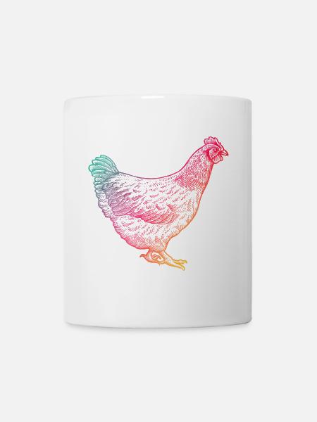 Huhn - Tasse - Weiß