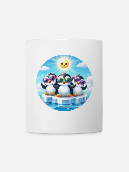 Lustige Pinguine 2 - Tasse - Weiß