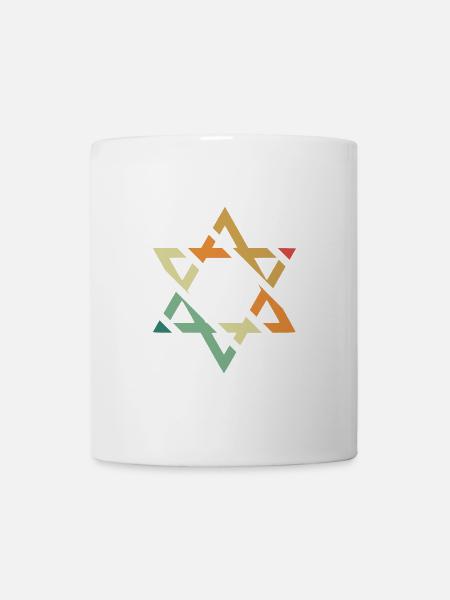 Davidstern - Tasse - Weiß