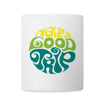Gute Reise! have a good trip sixties 60s Typo - Tasse - Weiß - Vorne